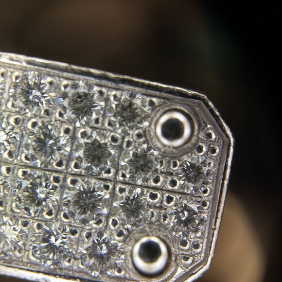 Hermès Kelly Diamond Lock Bangle 18K White Gold 0.36ct Made In France With Box - Picture 9 of 14